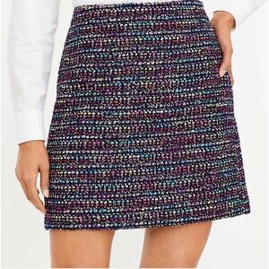 LOFT Shimmer Textured Shift Skirt Sz 14‎